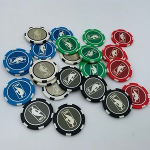 25 NBA Poker Chip JERRY WEST Logo Golf Ball Marker
